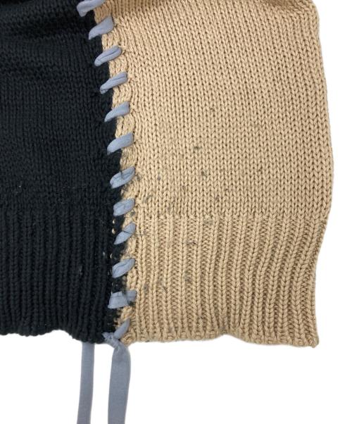 DISCOVERED（ディスカバード）DISCOVERED (ディスカバード) ブランケットステッチ プルオーバー ニット ブラック サイズ:SIZE　3の古着・服飾アイテム