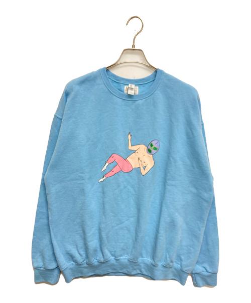 WACKO MARIA（ワコマリア）WACKO MARIA (ワコマリア) 世界平和プロジェクト SWEAT SHIRT スカイブルー サイズ:SIZE XLの古着・服飾アイテム