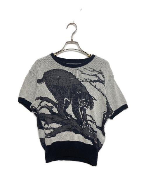 BELAFONTE（ベラフォンテ）BELAFONTE (ベラフォンテ) サマーニット ブラック×グレー サイズ:SIZE Sの古着・服飾アイテム