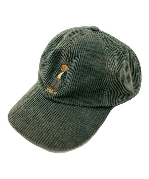 POLO SPORT（ポロスポーツ）POLO SPORT (ポロスポーツ) ポロベアコーデュロイキャップ グリーン サイズ:ONE SIZEの古着・服飾アイテム