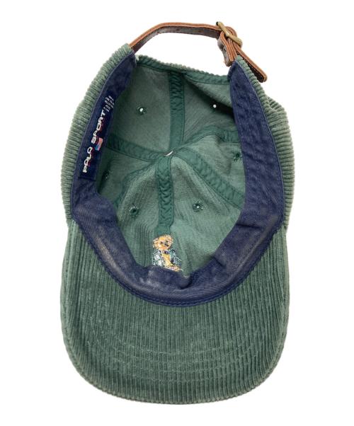 POLO SPORT（ポロスポーツ）POLO SPORT (ポロスポーツ) ポロベアコーデュロイキャップ グリーン サイズ:ONE SIZEの古着・服飾アイテム