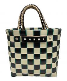 MARNI（マルニ）の古着「MARKET TAPE MINI BASUKET/マーケットテープミニバスケット」｜グリーン×ホワイト