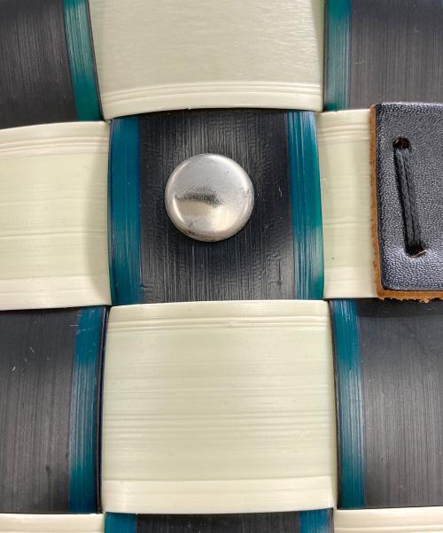 MARNI（マルニ）MARNI (マルニ) MARKET TAPE MINI BASUKET/マーケットテープミニバスケット グリーン×ホワイト サイズ:実寸サイズをご参照下さい。の古着・服飾アイテム