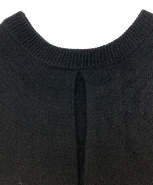 CLANE（クラネ）CLANE (クラネ) W FACE CENTER SLIT KNIT TOPS ブラック サイズ:SIZE　1の古着・服飾アイテム