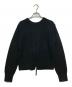 CLANE (クラネ) W FACE CENTER SLIT KNIT TOPS ブラック サイズ:SIZE　1：9000円