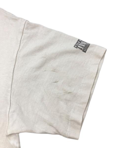 SAINT MICHAEL（セントマイケル）SAINT MICHAEL (セントマイケル) NEIGHBORHOOD (ネイバーフッド) ユーズド加工ダブルネームプリントTシャツ ホワイト サイズ:SIZE　Lの古着・服飾アイテム