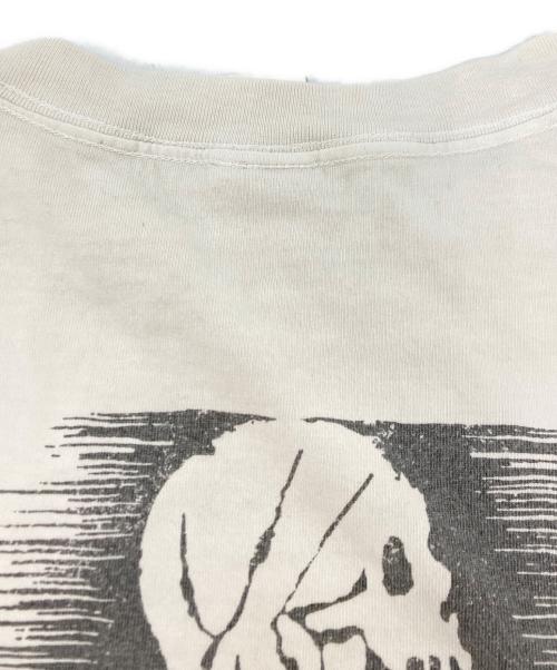 SAINT MICHAEL（セントマイケル）SAINT MICHAEL (セントマイケル) NEIGHBORHOOD (ネイバーフッド) ユーズド加工ダブルネームプリントTシャツ ホワイト サイズ:SIZE　Lの古着・服飾アイテム