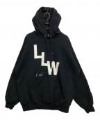 WTAPSダブルタップス）の古着「LLWロゴ スウェットパーカー」｜ブラック