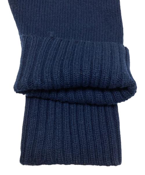 maison kitsune（メゾンキツネ）MAISON KITSUNE (メゾンキツネ) ハイネックニット ネイビー サイズ:Lの古着・服飾アイテム