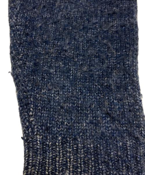 maison kitsune（メゾンキツネ）maison kitsune (メゾンキツネ) クルーネックニット ブルー サイズ:Mの古着・服飾アイテム