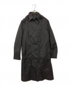 Norwegian Rainノルウェージャンレイン）の古着「撥水ナイロンレザーカシミヤマウンテンレインコート」｜ブラック