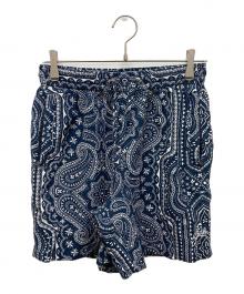 KITH（キス）の古着「ペイズリーハーフパンツ」｜ネイビー