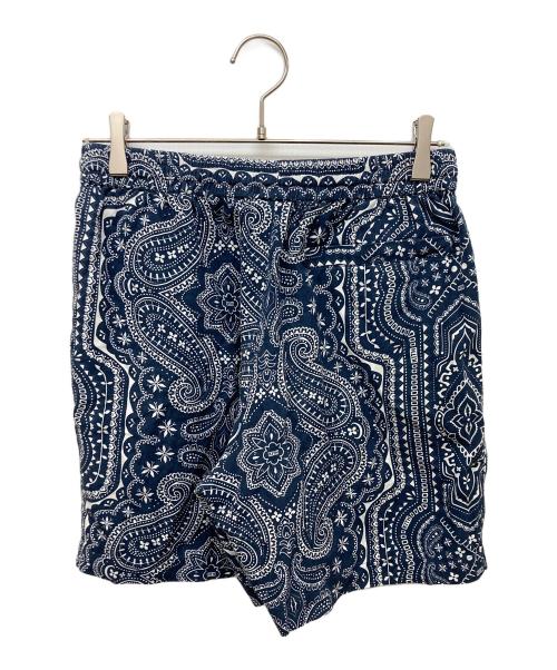 KITH（キス）KITH (キス) ペイズリーハーフパンツ ネイビー サイズ:SIZE Mの古着・服飾アイテム