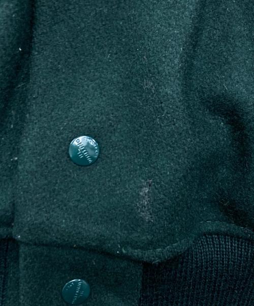 Whiting（ホワイティング）Whiting (ホワイティング) スタジャン ベージュ×グリーン サイズ:SIZE 46の古着・服飾アイテム