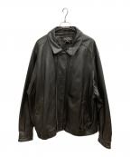 Eddie Bauerエディーバウアー）の古着「レザー フライトジャケット」｜ブラウン