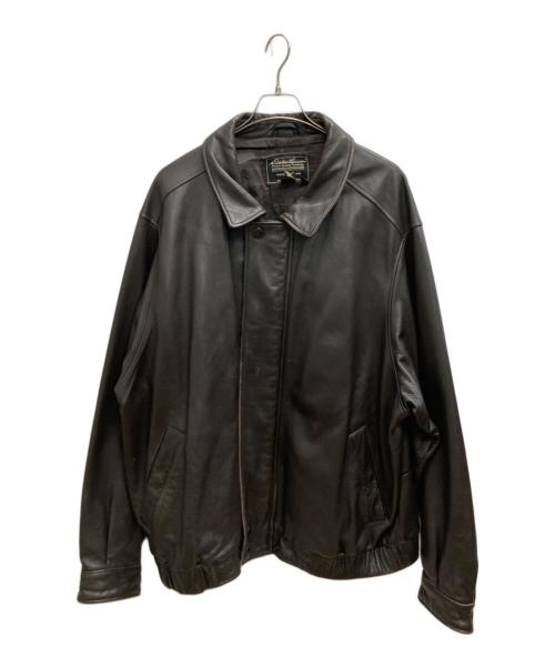 Eddie Bauer（エディーバウアー）Eddie Bauer (エディーバウアー) レザー フライトジャケット ブラウン サイズ:XXXLの古着・服飾アイテム