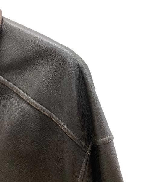 Eddie Bauer（エディーバウアー）Eddie Bauer (エディーバウアー) レザー フライトジャケット ブラウン サイズ:XXXLの古着・服飾アイテム