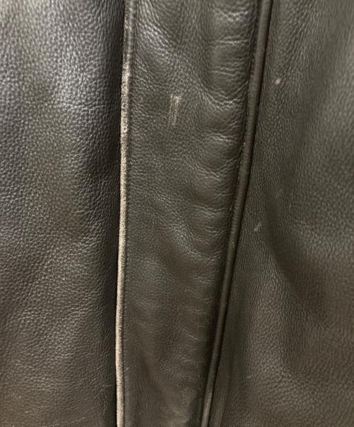 Eddie Bauer（エディーバウアー）Eddie Bauer (エディーバウアー) レザー フライトジャケット ブラウン サイズ:XXXLの古着・服飾アイテム