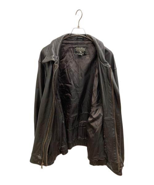 Eddie Bauer（エディーバウアー）Eddie Bauer (エディーバウアー) レザー フライトジャケット ブラウン サイズ:XXXLの古着・服飾アイテム
