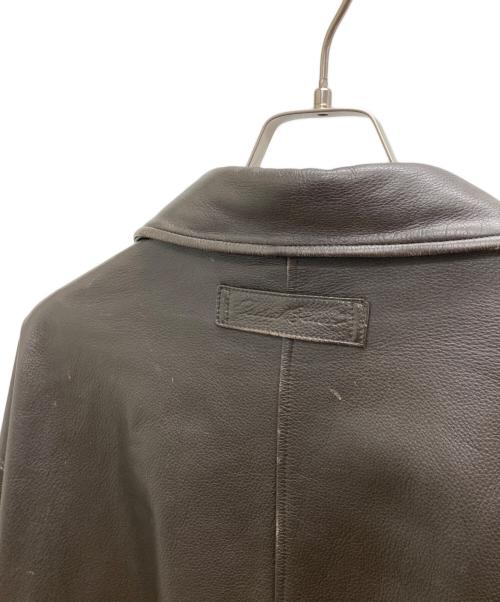 Eddie Bauer（エディーバウアー）Eddie Bauer (エディーバウアー) レザー フライトジャケット ブラウン サイズ:XXXLの古着・服飾アイテム