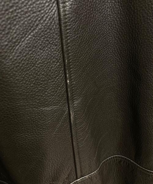 Eddie Bauer（エディーバウアー）Eddie Bauer (エディーバウアー) レザー フライトジャケット ブラウン サイズ:XXXLの古着・服飾アイテム