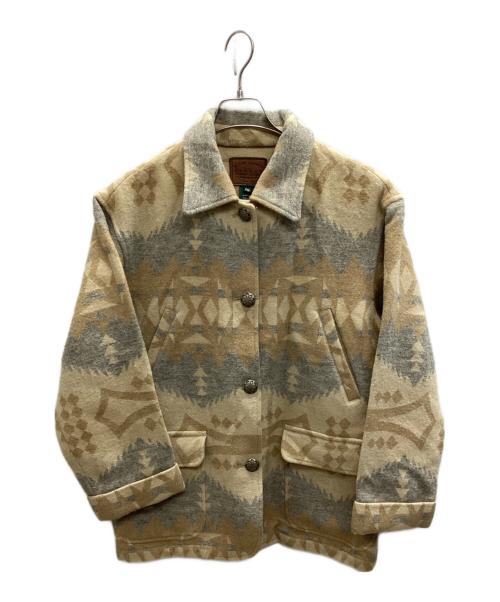 LAUREN RALPH LAUREN（ローレンラルフローレン）LAUREN RALPH LAUREN (ローレンラルフローレン) ネイティブジャケット ベージュ サイズ:PMの古着・服飾アイテム