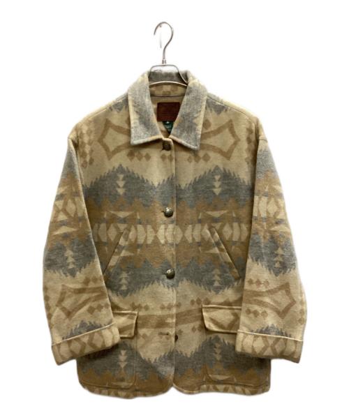 LAUREN RALPH LAUREN（ローレンラルフローレン）LAUREN RALPH LAUREN (ローレンラルフローレン) ネイティブジャケット ベージュ サイズ:Mの古着・服飾アイテム