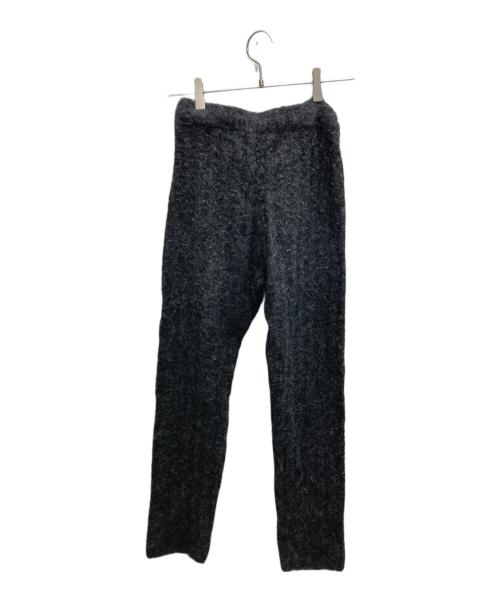 AURALEE（オーラリー）AURALEE (オーラリー) BABY ALPACA WIDE RIB KNIT PANTS ブラック サイズ:1の古着・服飾アイテム