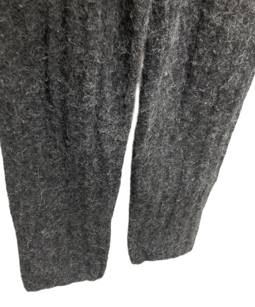 AURALEE（オーラリー）AURALEE (オーラリー) BABY ALPACA WIDE RIB KNIT PANTS ブラック サイズ:1の古着・服飾アイテム