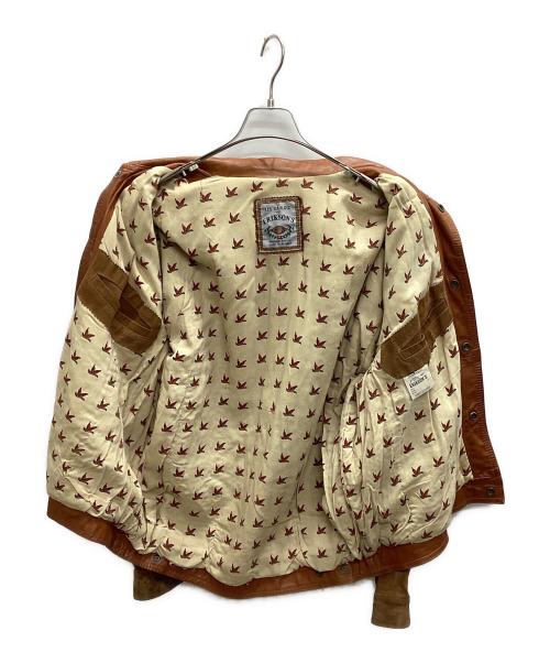 ERIKSONS（エリクソンズ）ERIKSONS (エリクソンズ) レザージャケット ブラウン サイズ:-の古着・服飾アイテム