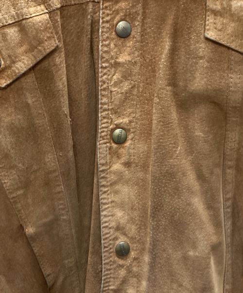 ERIKSONS（エリクソンズ）ERIKSONS (エリクソンズ) レザージャケット ブラウン サイズ:-の古着・服飾アイテム