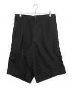 MAISON SPECIALメゾンスペシャル）の古着「Triacetate Prime-Wide Shorts」｜ブラック