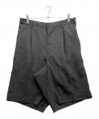 MAISON SPECIALメゾンスペシャル）の古着「Triacetate Prime-Wide Shorts」｜グレー