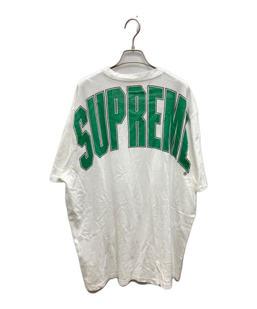 SUPREME（シュプリーム）Supreme (シュプリーム) Cracked Arc S/S Top グリーン×ホワイト サイズ:XLの古着・服飾アイテム