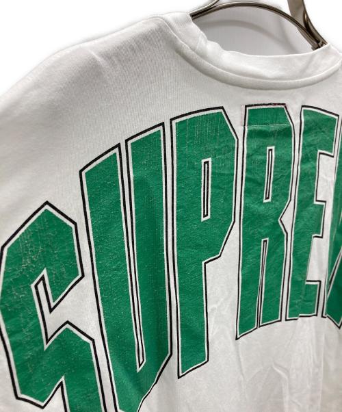 SUPREME（シュプリーム）Supreme (シュプリーム) Cracked Arc S/S Top グリーン×ホワイト サイズ:XLの古着・服飾アイテム