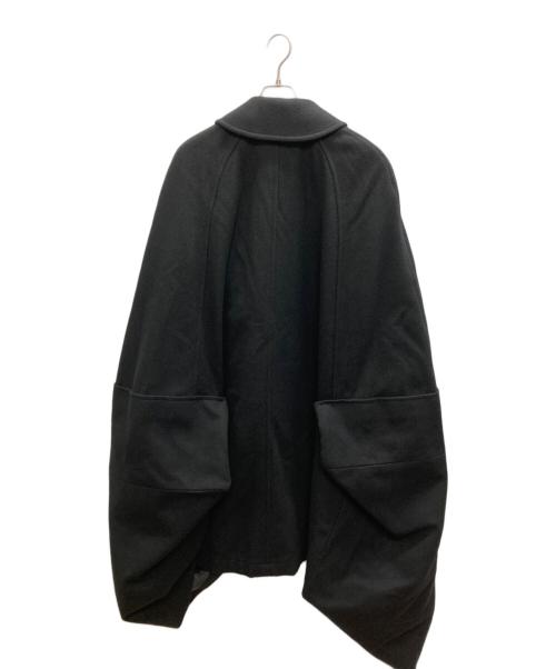 COMME des GARCONS（コムデギャルソン）COMME des GARCONS (コムデギャルソン) メルトンポンチョ ブラック サイズ:Sの古着・服飾アイテム