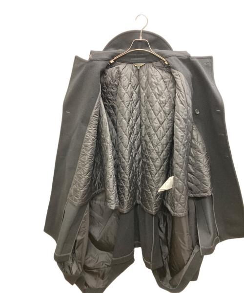 COMME des GARCONS（コムデギャルソン）COMME des GARCONS (コムデギャルソン) メルトンポンチョ ブラック サイズ:Sの古着・服飾アイテム