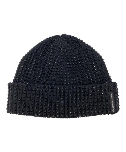 ALEXANDER WANG（アレキサンダー・ワン）ALEXANDER WANG (アレキサンダー・ワン) ラインストーンビーニー ブラック サイズ:52cmの古着・服飾アイテム