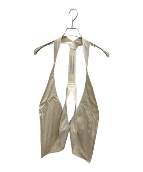 RICK OWENS（リックオウエンス）RICK OWENS (リックオウエンス) Bauhaus Vest/WH ベージュ サイズ:US 38の古着・服飾アイテム