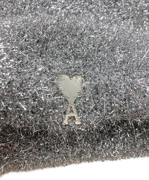 AMI Alexandre Mattiussi（アミアレクサンドルマテュッシ）AMI Alexandre Mattiussi (アミアレクサンドルマテュッシ) ラメニット帽 シルバー 未使用品の古着・服飾アイテム