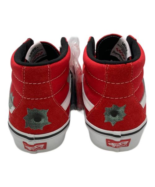 VANS（ヴァンズ）VANS (バンズ) Supreme (シュプリーム) Nate Lowman (ネイト ロウマン) ハイカットコラボスニーカー レッド サイズ:29㎝の古着・服飾アイテム