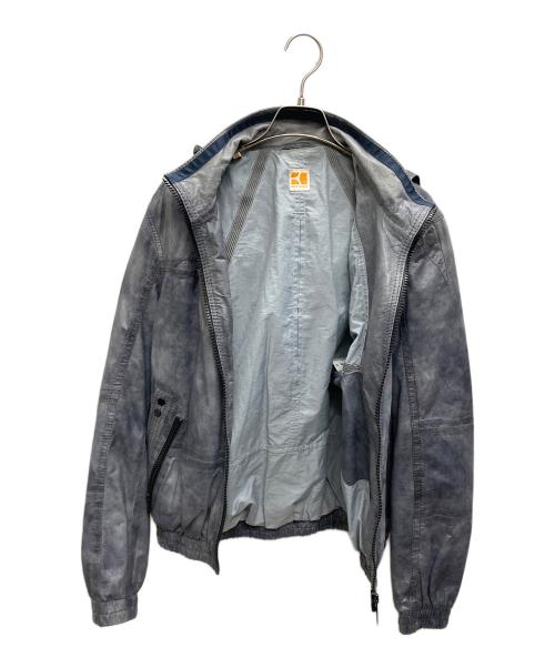 BOSS ORANGE（ボスオレンジ）BOSS Orange (ボスオレンジ) グラデーションフーデッドジャケット グレー サイズ:UK 48の古着・服飾アイテム