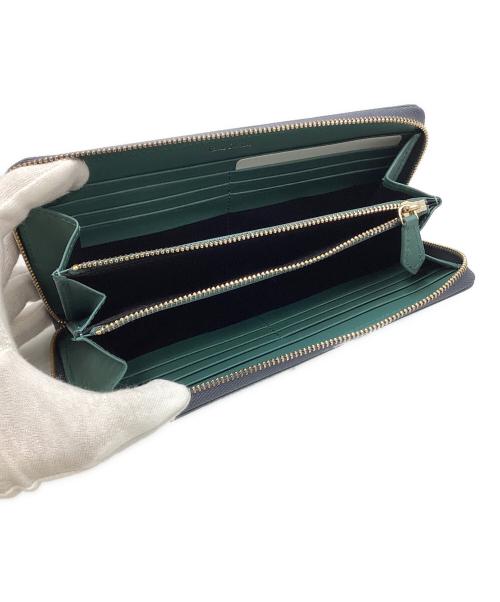 PAUL SMITH（ポールスミス）Paul Smith (ポールスミス) ミックスドゥードゥル長財布 ネイビーの古着・服飾アイテム