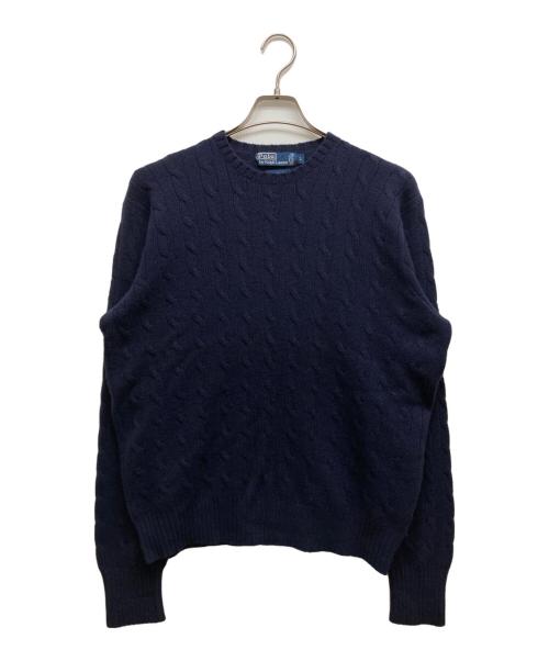 POLO RALPH LAUREN（ポロ・ラルフローレン）POLO RALPH LAUREN (ポロ・ラルフローレン) カシミヤニット ネイビー サイズ:Lの古着・服飾アイテム