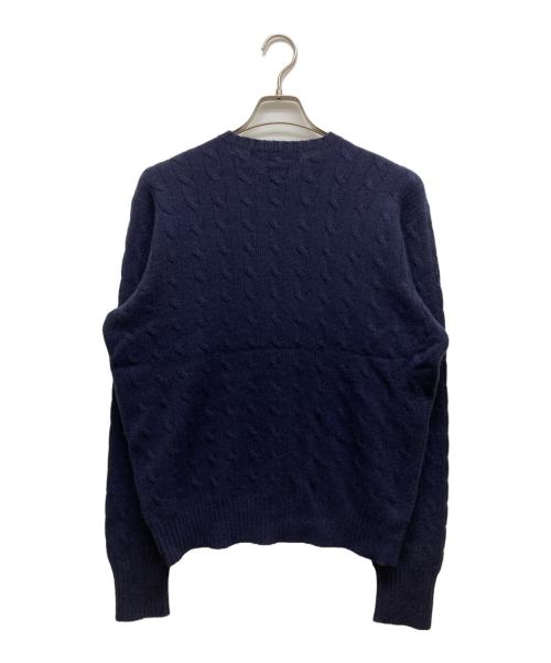 POLO RALPH LAUREN（ポロ・ラルフローレン）POLO RALPH LAUREN (ポロ・ラルフローレン) カシミヤニット ネイビー サイズ:Lの古着・服飾アイテム