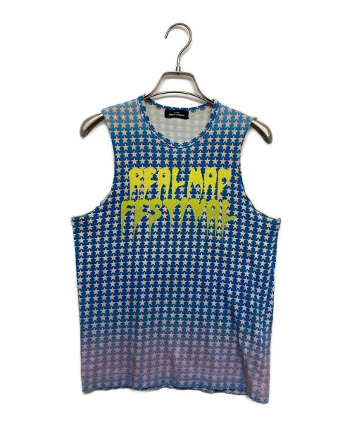 tricot COMME des GARCONS（トリココムデギャルソン）tricot COMME des GARCONS (トリココムデギャルソン) Real Mad Festival tank top. ブルー サイズ:記載なしの古着・服飾アイテム
