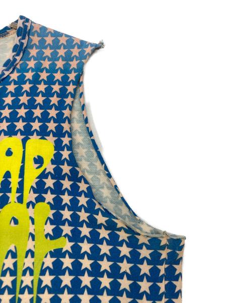 tricot COMME des GARCONS（トリココムデギャルソン）tricot COMME des GARCONS (トリココムデギャルソン) Real Mad Festival tank top. ブルー サイズ:記載なしの古着・服飾アイテム