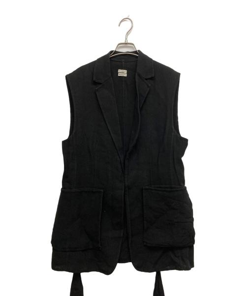 POSTELEGANT（ポステレガント）POSTELEGANT (ポステレガント) ジレ ブラック サイズ:SIZE Mの古着・服飾アイテム