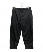 ENNOYエンノイ）の古着「CORDURA WOOL BLEND RIP STOP EASY PANTS」｜ブラック