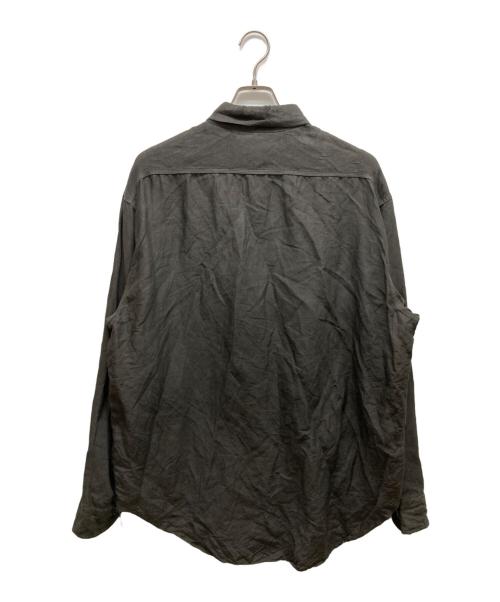 YLEVE（イレーヴ）YLEVE (イレーヴ) ビスコースリネンシャツ チャコールグレー サイズ:4の古着・服飾アイテム